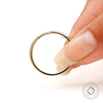 Inner side view of thin open cuff stacking band