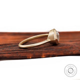 Knife edge shank marquise engagement ring