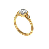 Angled view highlighting marquise shoulder accent details