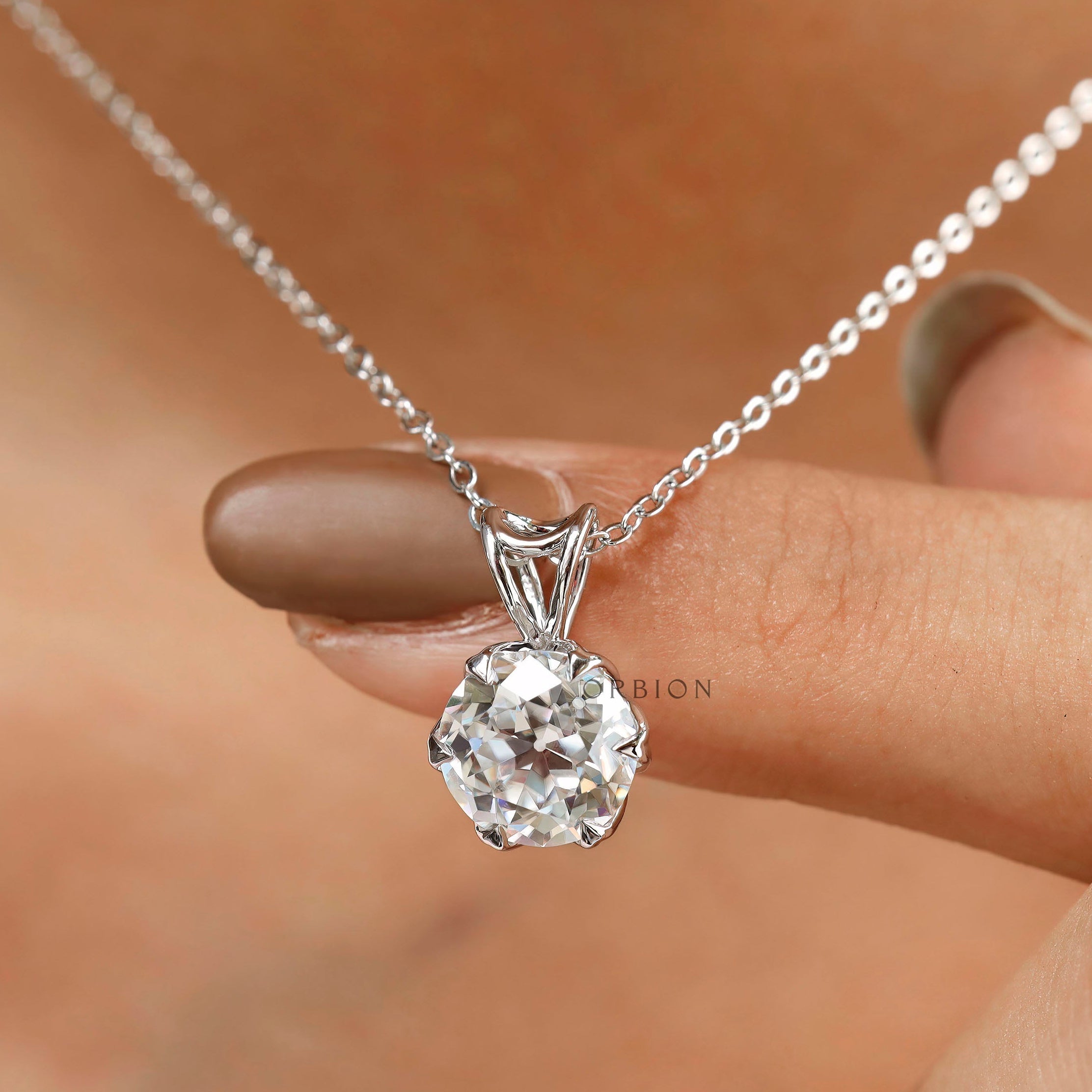 Minimalist Georgian style moissanite jewelry