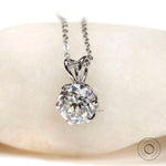 Vintage inspired tulip setting pendant