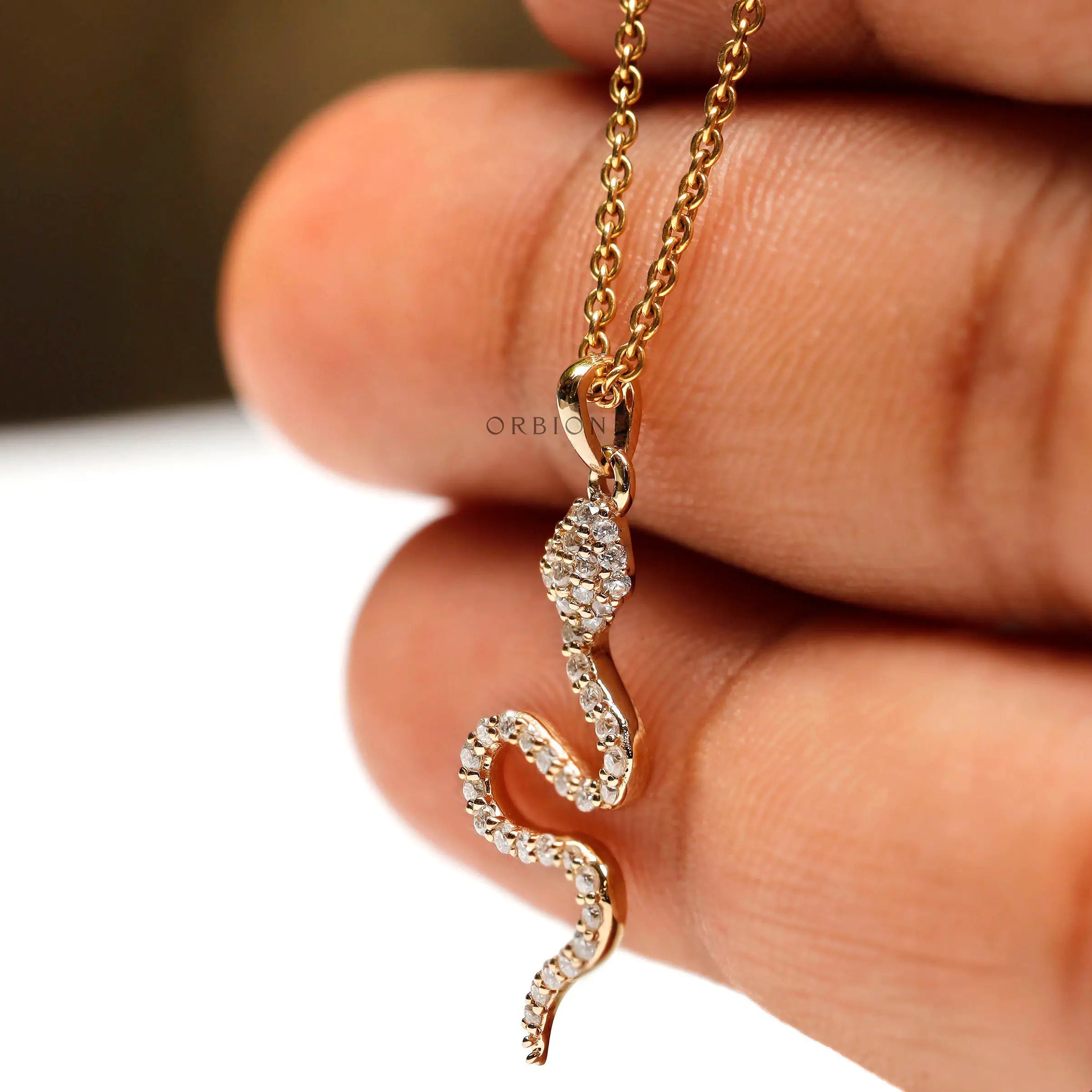 Serpentine pendant charm with round stones