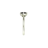 Side profile showing raised prongs and slim 1.6mm band.