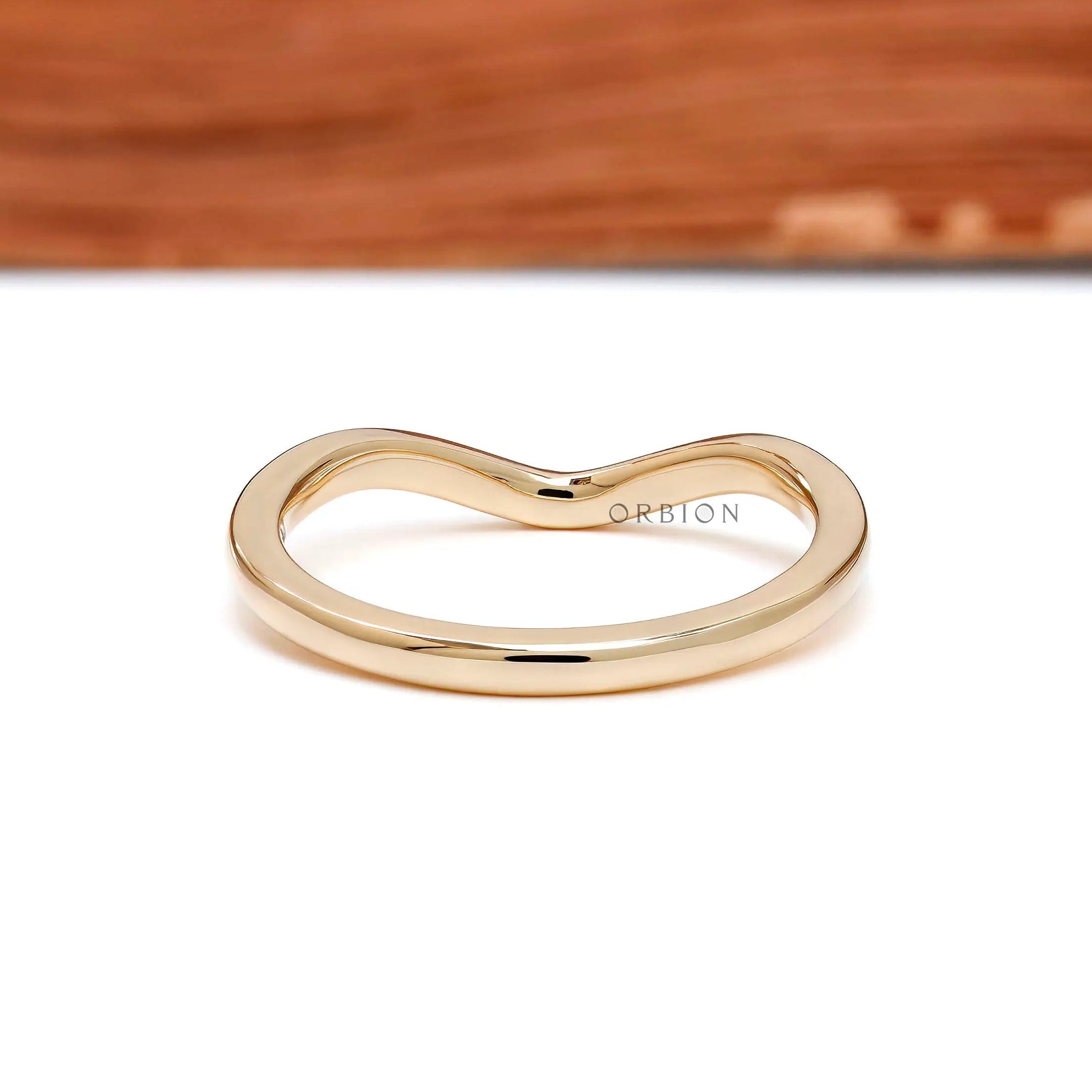 plain band stacking ring lifestyle shot
