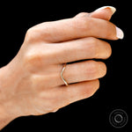 minimal everyday gold ring close detail