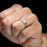 Comfort fit yellow gold wedding band ring