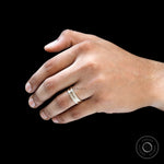 7 mm wide plain yellow gold wedding band modern design