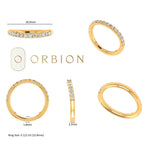 Chevron half eternity band designed to pair with engagement ring