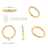 Chevron half eternity band designed to pair with engagement ring