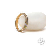 0.73 TCW diamond eternity band side view