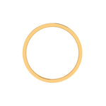 18k yellow gold flat profile band ring