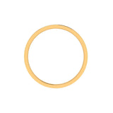 18k yellow gold flat profile band ring