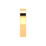 Glossy high polish men’s gold wedding band