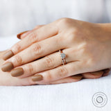 Hearts and arrows cut round lab grown diamond