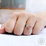 Luxury two stone lab grown diamond ring