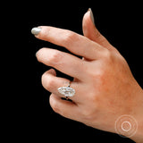 Large Pear Moissanite Solitaire Engagement Ring in 14K Yellow Gold