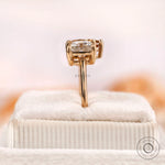 Toi et moi engagement ring Yellow gold polished band