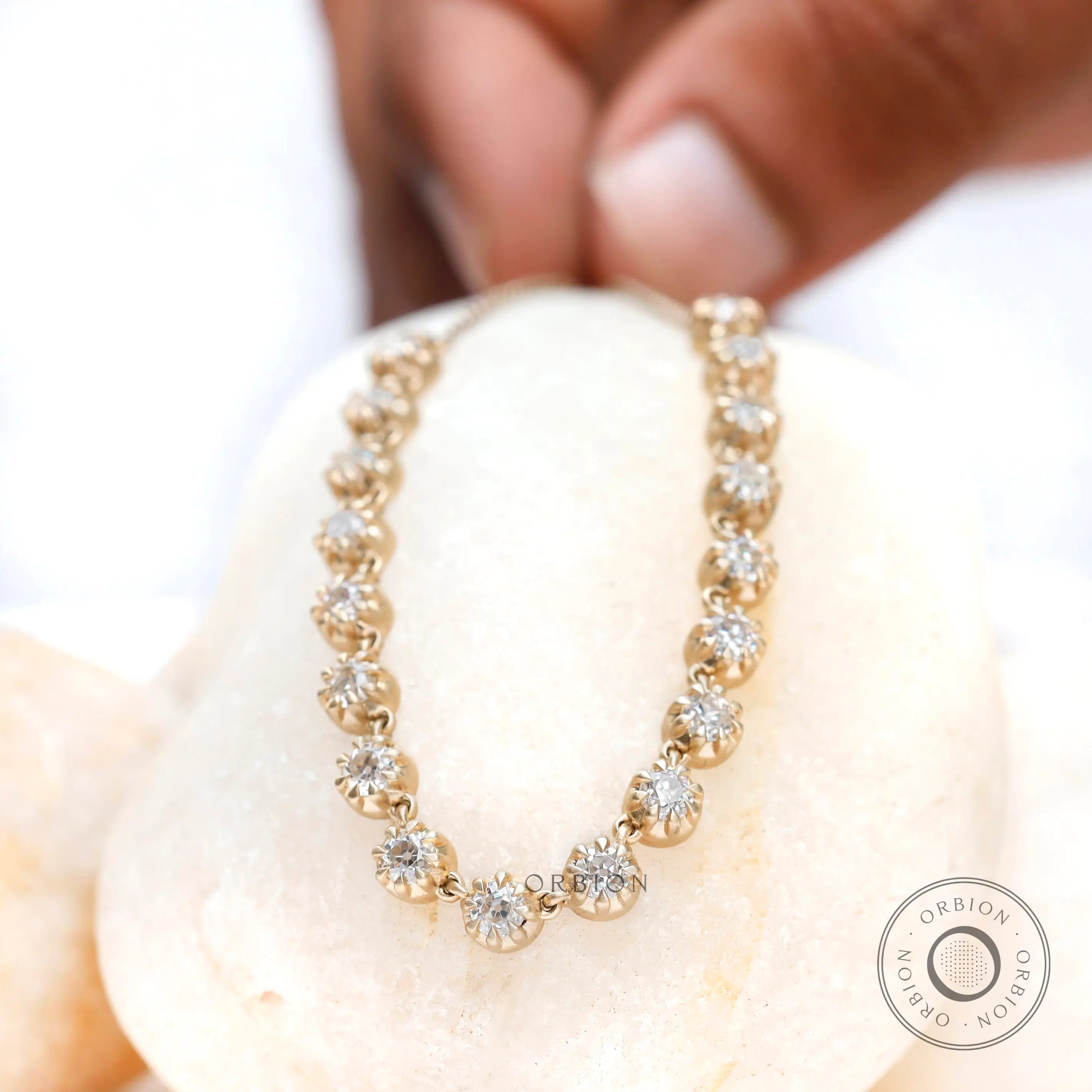 layered statement chain necklace with floating diamonds 