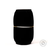 Minimalist diamond bolo bracelet front view yellow gold