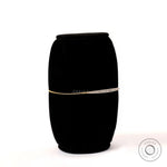 Angled side view of solid gold diamond bolo bracelet showing slim chain