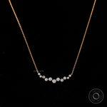 Lab Grown Diamond Bezel Curved Necklace