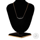 Lab Grown Diamond Cluster Necklace in Rose Gold