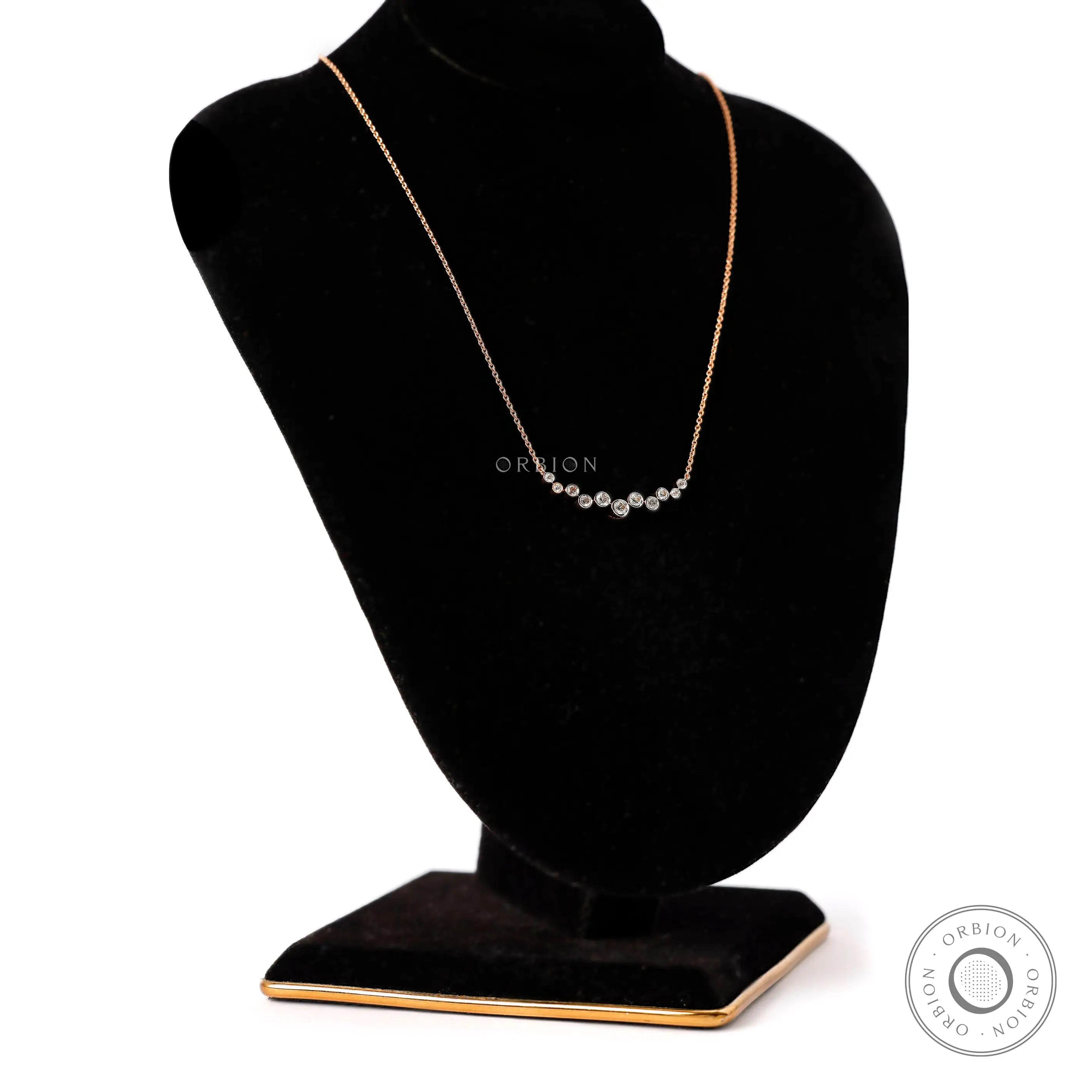 Elegant Lab Grown Diamond Bezel Necklace with Minimalist Design