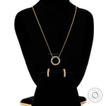 Minimalist lab grown diamond circle necklace for daily wear