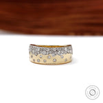 Scattered galaxy diamond snowfall cigar band front view on white background