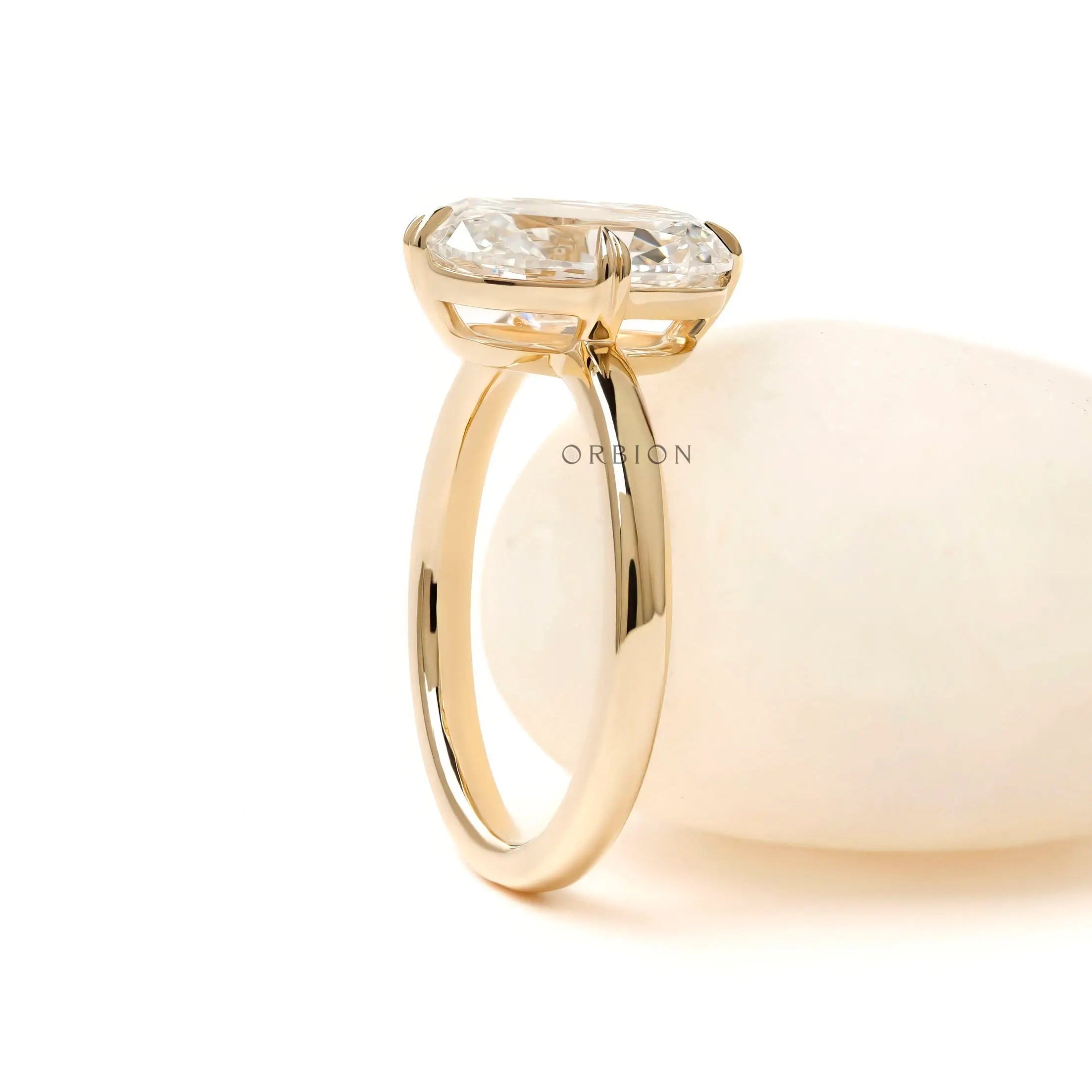 2 carat elongated cushion lab diamond engagement ring solitaire