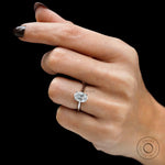 Timeless oval brilliant cut engagement ring