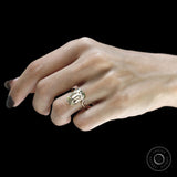 Bypass Style Elongated Cushion Lab Diamond Engagement Ring for Women