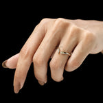 Modern open wrap snake ring with marquise yellow lab diamond