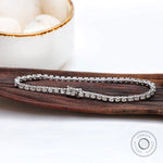 Continuous round moissanite stone tennis bracelet design