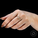 14K Solid Gold Diamond Snake Ring, Everyday Wear Serpent Ring, Anniversary Gift, Dainty Snake Rings for Women, Animal Jewelry, Gift For Her