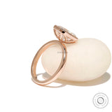 Timeless Elegance: Rose Gold Vintage Engagement Ring with Radiant Cut Moissanite, Art Deco Solitaire Ring with Milgrain Bezel Setting