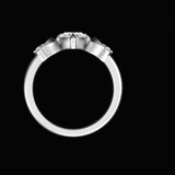 Marquise Cut Moissanite Celestial Style Ring, 10K Solid White Gold Vintage Ring For Her, Moissanite Engagement Ring, Promise Ring