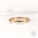 Solid Gold Wedding Band, Fluted Design, Modern Touch, 14k Or 18k, Timeless Dainty Classic Band, Textured Ring, Unique Plain Gold Band
