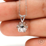 2 CT Tulip Set Old European Cut Moissanite Pendant, Solitaire Antique White Gold Pendant, Claw Prong Set Vintage Pendant, Georgian Jewelry