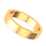 Baguette Cut Moissanite 14K Solid Yellow Gold Classic Wedding Band, Moissanite Wedding Band, 5 MM Wide Mens Wedding Band