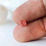 0.70 CT Cushion Cut Fancy Vivid Pink Loose CVD Diamond For Ring/Pendant, Lab Created Diamond, IGI Certified Loose Diamond, Gift For Women