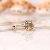 Unique Cushion Cut 7.5 MM Moissanite Ring - Perfect Promise Ring for Her, Classic Vintage Style Statement Piece, Gift For Her