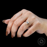 Emerald Cut Moissanite Ring, Emerald Cut Engagement Ring, Martini Basket Set Ring, 1ct Moissanite Ring, Claw Prong Ring, Dainty Stone Ring