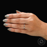 10K/14K/18K White Gold Full Eternity Band, Minimalist Bamboo Ring, Moissanite Wedding Band, Stacking Band, Dainty Ring Gold, Gift For Her