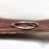 Half Eternity Moissanite Wedding Band, Minimalist Pave Set Wedding Band, Dainty Stacking Anniversary Band, Matching Stack Band