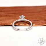 Sparkle with a 6-Prong Solitaire Lab Diamond Ring in White Gold - Stunning Brilliance! Lab Created Diamond Engagement Ring in 0.75 CT
