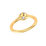 1 CT GHI OEC Solitaire Moissanite Ring, 10K Yellow Gold Vintage Style Unique Engagement Ring, Proposal Ring For Women, Promise Ring Gold