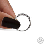 Unique Lab Grown Diamond Statement Ring, White Gold Wedding Ring Women, Multi Diamond Ring, Cluster Diamond Rings, Wave Engagement Ring