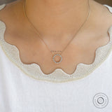 Bar Set Diamond Circle Necklace, 14K Solid Gold Lab Diamond Sun Necklace, Minimalist Circle Chain Necklace, Daily Wear Layer Necklace.