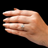 Modern Three Stone Lab Grown Diamond Ring for a Unique Proposal, Bridal Beauty: Trilogy Ring in Yellow Gold for a Special Wedding Day